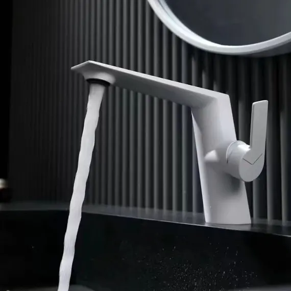 Смеситель для раковины ACWEN BN61E белый