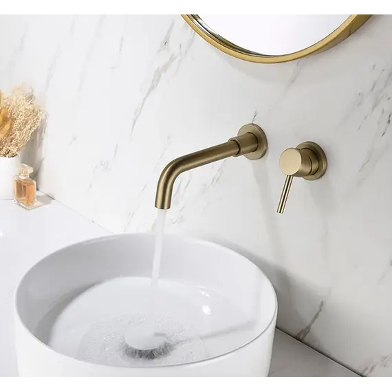 Смеситель для раковины скрытого монтажа ACWEN 6605C матовое золото