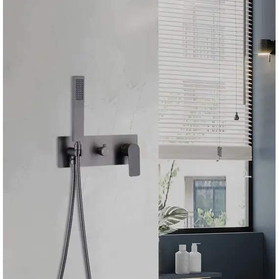 Душевая система ACWEN 2210D встраиваемая , оружейная сталь