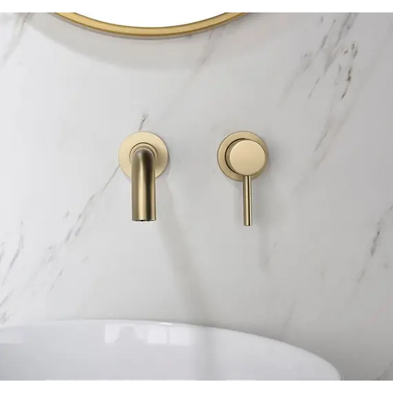 Смеситель для раковины скрытого монтажа ACWEN 6605C матовое золото