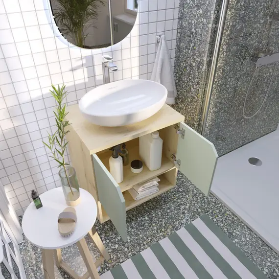 Тумба подвесная 1Marka Delta Мята софт