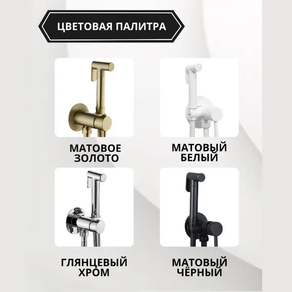 Душ гигиенический ACWEN 82003W белый матовый