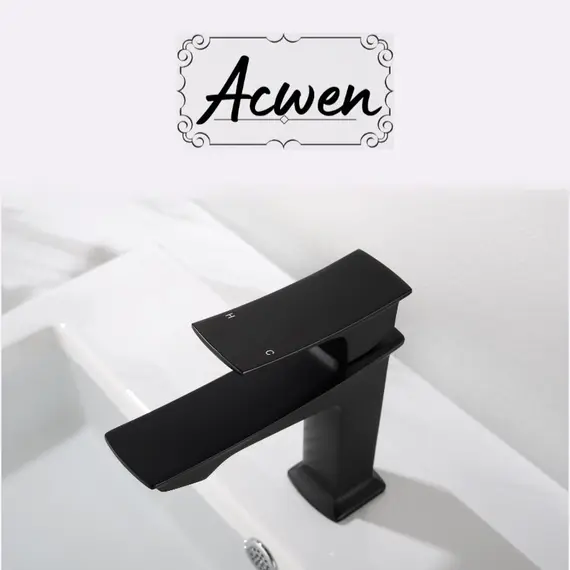 Смеситель для раковины ACWEN PE-11100MB черный матовый