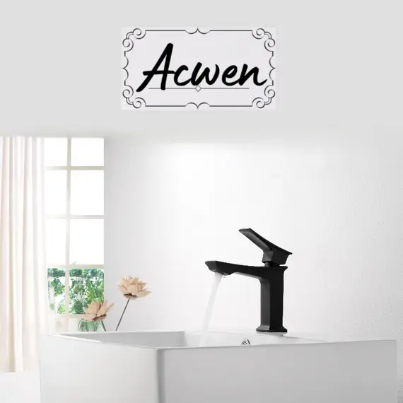 Смеситель для раковины ACWEN PE-11100MB черный матовый