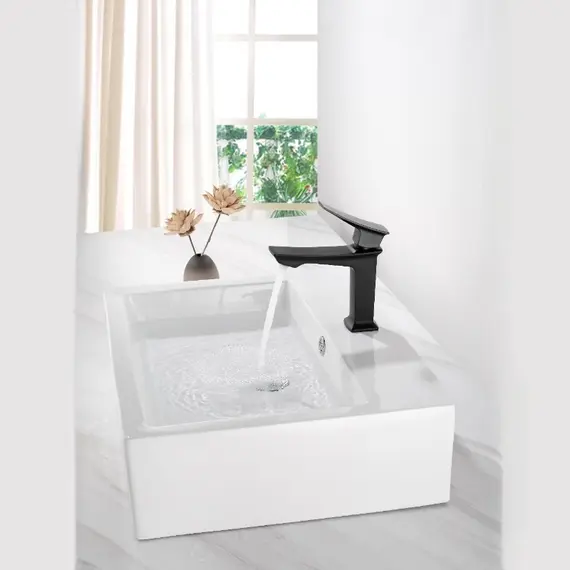 Смеситель для раковины ACWEN PE-11100MB черный матовый