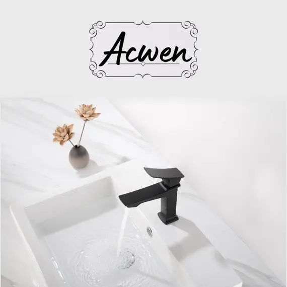 Смеситель для раковины ACWEN PE-11100MB черный матовый