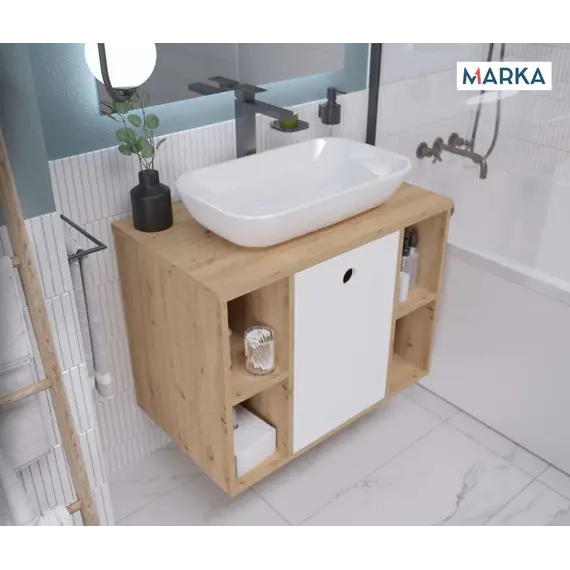 Тумба подвесная 1Marka ECOnomical   Белый