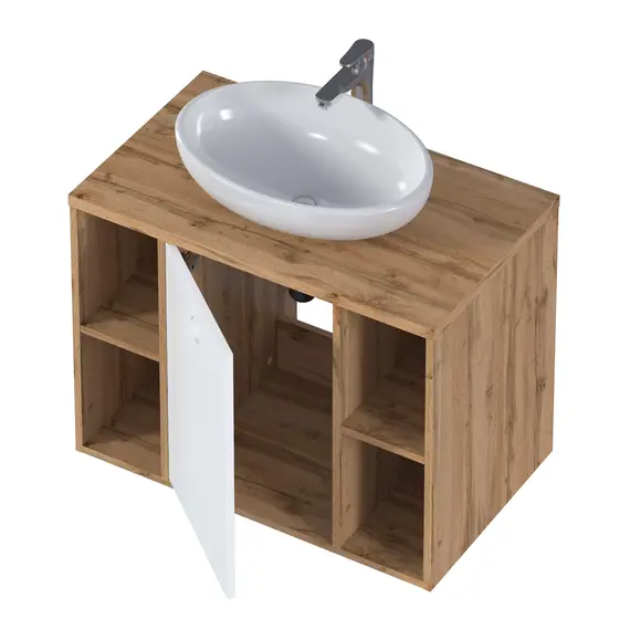 Тумба подвесная 1Marka ECOnomical   Белый