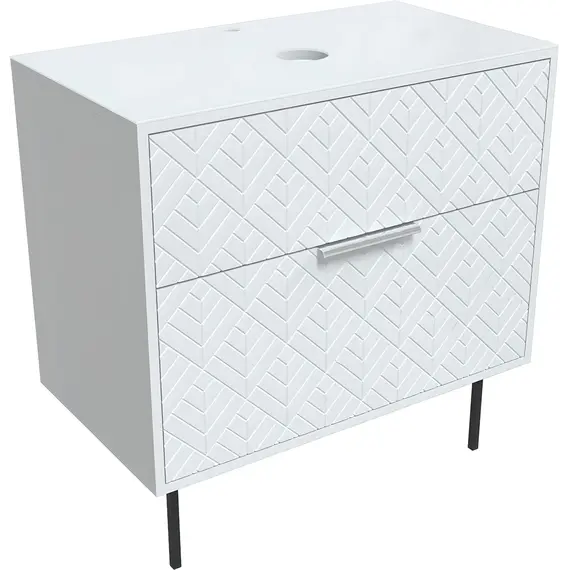 Тумба напольная 1Marka Forest 80Н 2ящика White