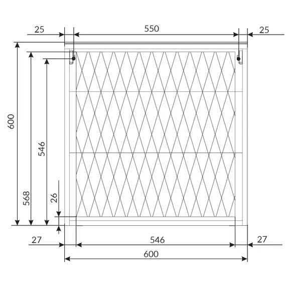 Тумба подвесная 1Marka Estel 60П 1я White
