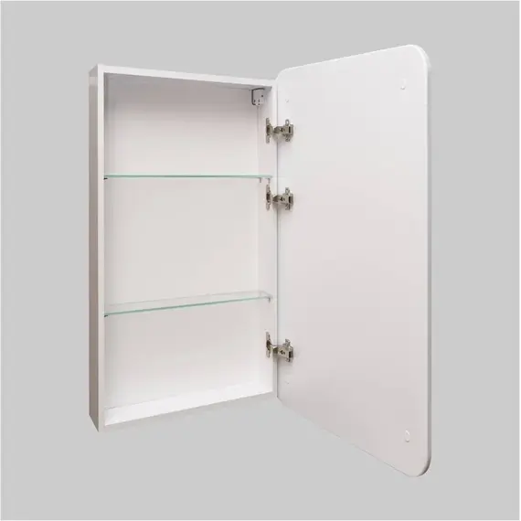 Зеркало-шкаф "Каре 40*80 универсальное" с подсветкой, сенсор с диммером на зеркале