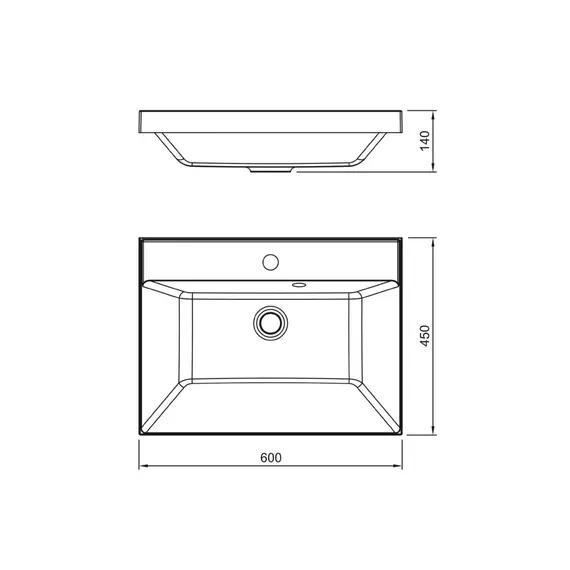 Тумба напольная Style line "Манхэттен 100/80/70/60" ЭМАЛЬ с раковиной ASTI , 2 ящика , PLUS, графит