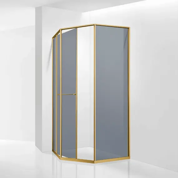 Душевой уголок RGW SV-82Gb "L/R" тонированное/золото