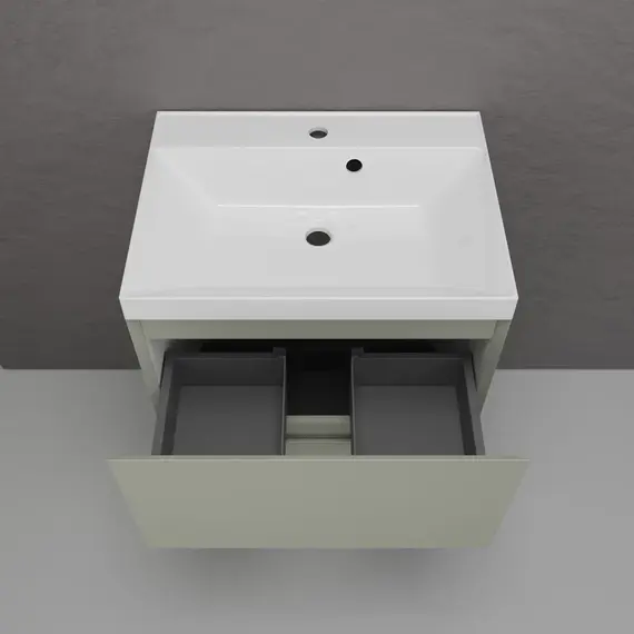 Тумба напольная Style line "Манхэттен 100/80/70/60" ЭМАЛЬ с  раковиной ASTI , 2 ящика ,PLUS ,олива