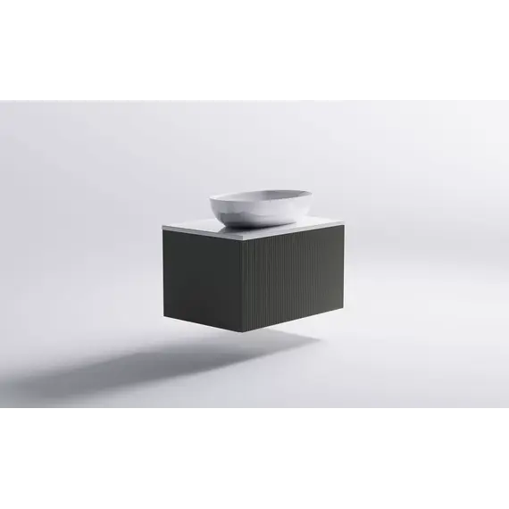 Тумба подвесная с раковиной на столешнице Astra-Form  М-40 с 1 ящ. серо-бежевый