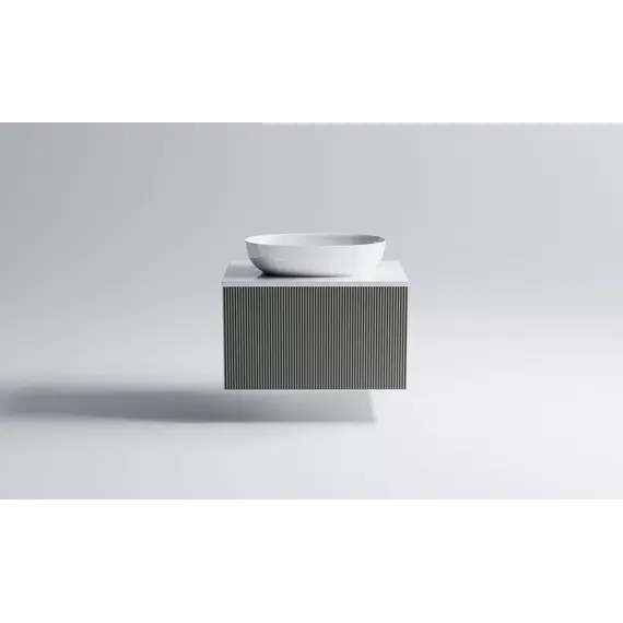 Тумба подвесная с раковиной на столешнице Astra-Form  М-40 с 1 ящ. серо-бежевый