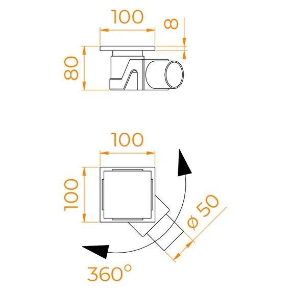 Душевой лоток RGW Drain Leo-02-10Gb