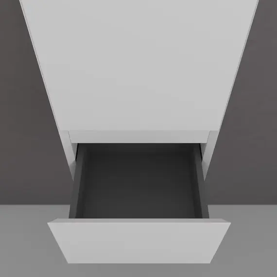 Пенал подвесной "Манхэттен" 36, ЭМАЛЬ 1 ящик PLUS белый матовый