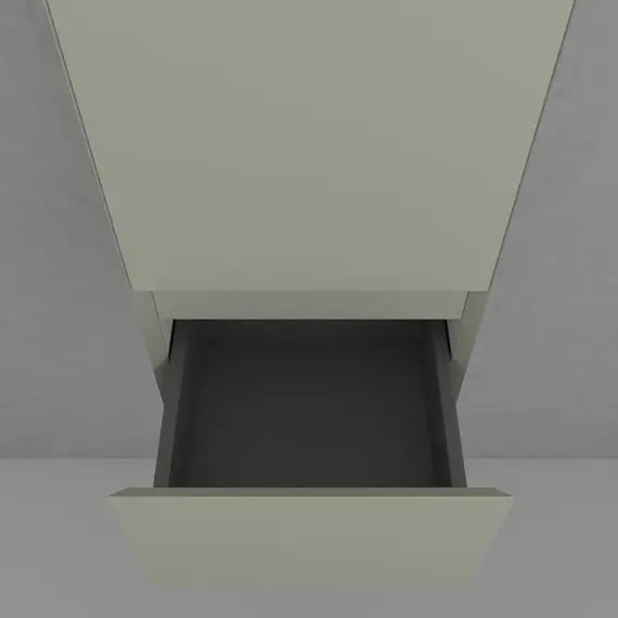 Пенал подвесной "Манхэттен" 36, ЭМАЛЬ 1 ящик PLUS олива