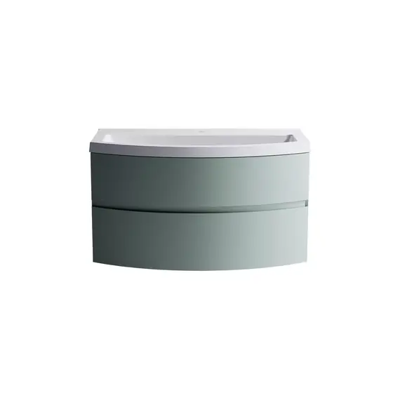 Тумба подвесная с раковиной Astra-Form Венеция 2.0 с 2 ящиками  зеленый матовый