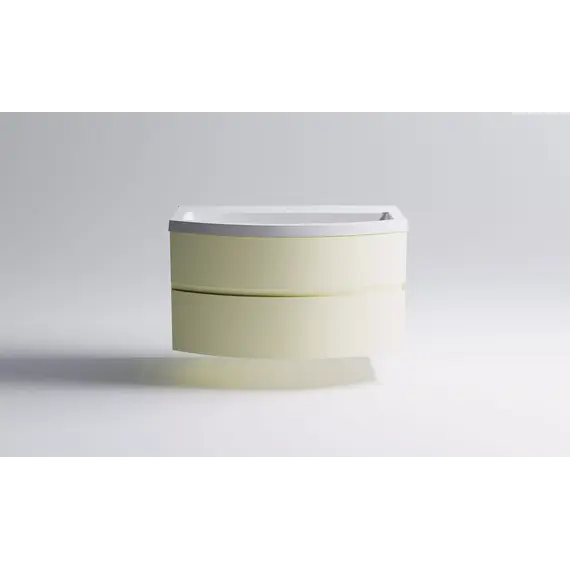 Тумба подвесная с раковиной Astra-Form Венеция 2.0 с 2 ящиками  бежевый матовый