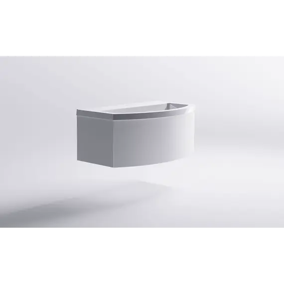 Тумба подвесная с раковиной Astra-Form Венеция 2.0 с 1 ящиком белый матовый