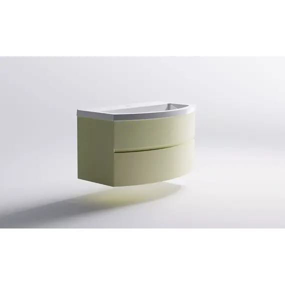 Тумба подвесная с раковиной Astra-Form Венеция 2.0 с 2 ящиками  бежевый матовый