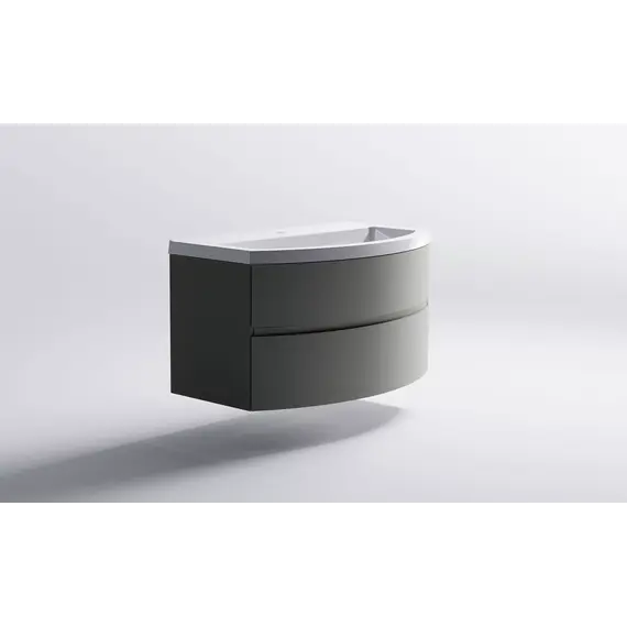 Тумба подвесная с раковиной  Astra-Form Венеция 2.0 с 2 ящиками  серо-бежевый матовый