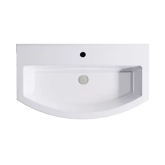 Тумба подвесная с раковиной Astra-Form Венеция 2.0 с 2 ящиками темно-серый матовый