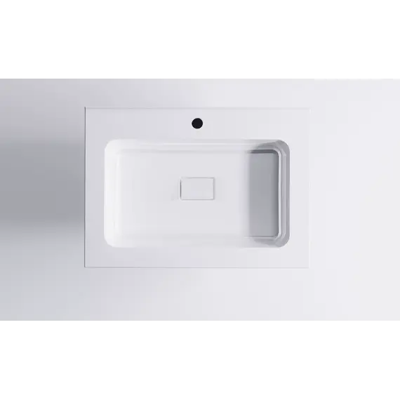 Тумба подвесная с раковиной Astra-Form Альфа 70/90 с 2 ящиками  серо-голубой матовый