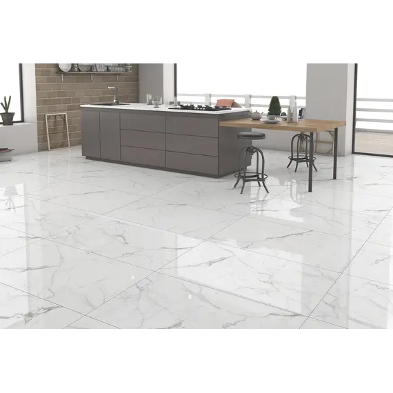 Керамогранит Elegant Statuario_GT Белый  60x60/60х120 полир.