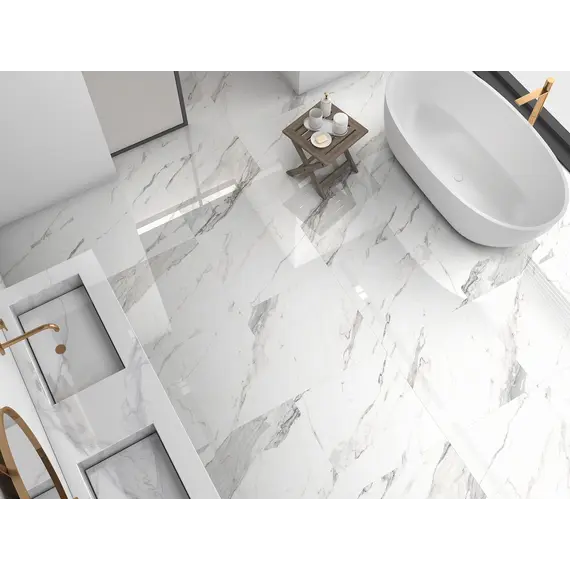 Керамогранит Verona_GT Белый  60х60/60x120 полир. Slim