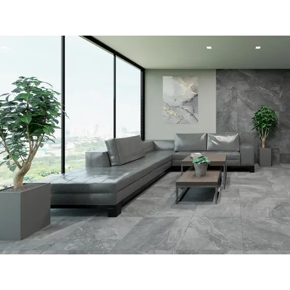 Плитка грес глаз. Rocket_GT Темно-серый 60*60