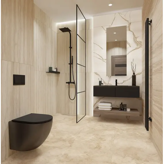 Плитка грес глаз. Majestic_GT Белый 60*60/60*120