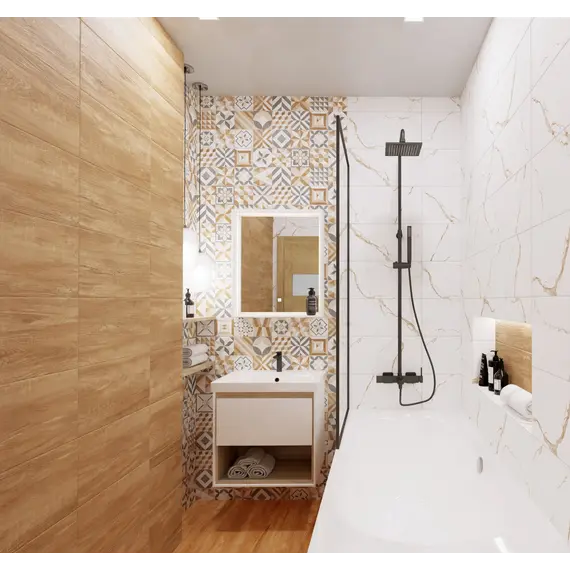 Плитка облиц. Marmaris GT Белый  50*25 пэчворк