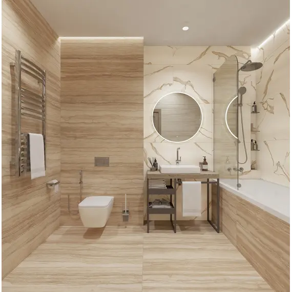 Плитка грес глаз. Majestic_GT Белый 60*60/60*120