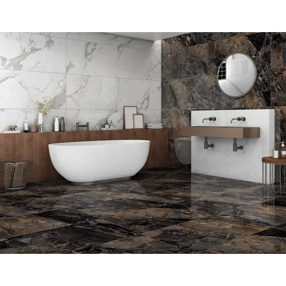 Керамогранит Calacatta Imperial_GT Белый 60х60/60x120 полир.