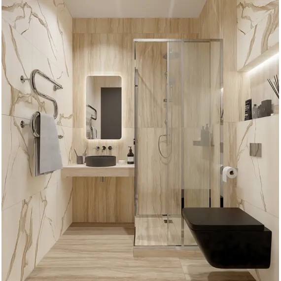 Плитка грес глаз. Majestic_GT Белый 60*60/60*120