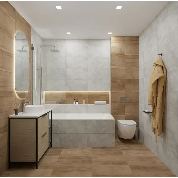 Керамогранит Rapolano_GT Светло-серый  30x60