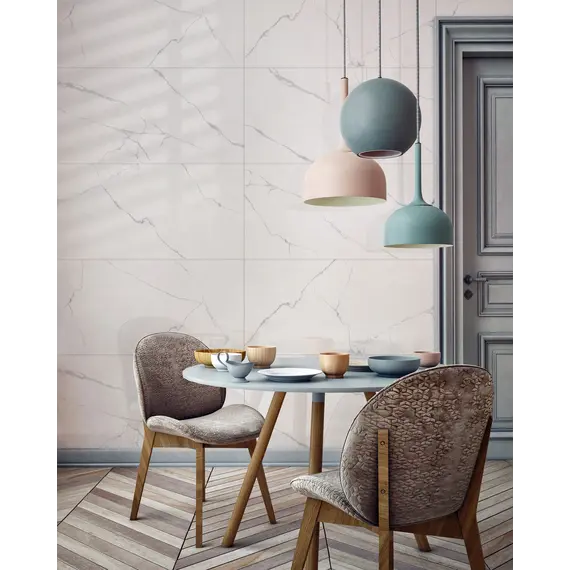 Керамогранит Romantic_GT Белый 60х60/60x120 полир. Slim