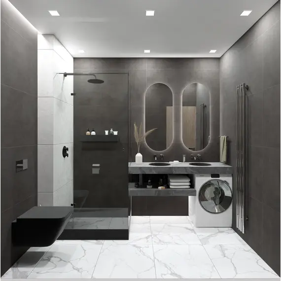 Плитка грес глаз. Stardust_GT Темно-серый 60*60/60*120