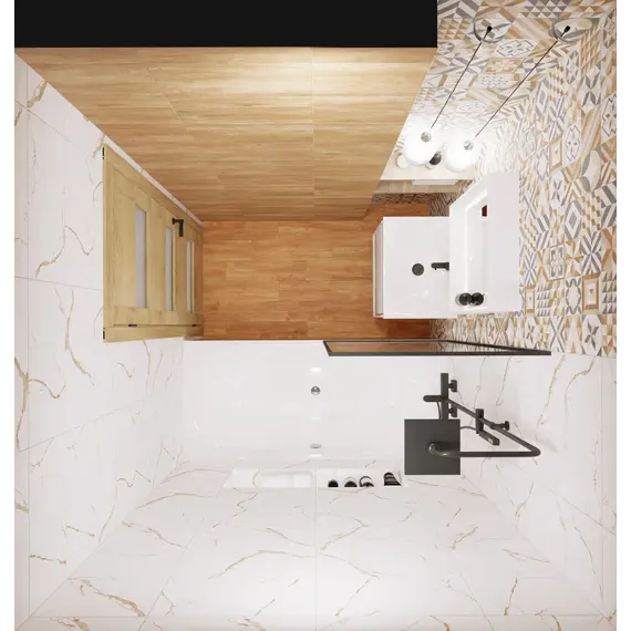 Плитка облиц. Marmaris GT Белый  50*25 пэчворк