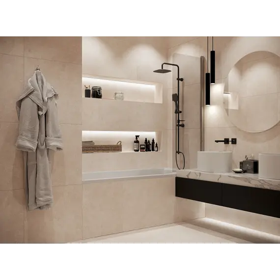 Плитка грес глаз. Onda_GT Бежевый  60*60/60*120 карвинг