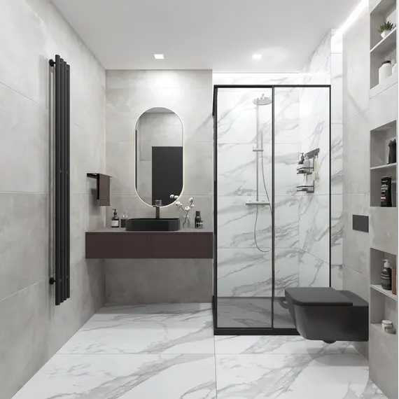 Плитка грес глаз. Vibe_GT Светло-серый  60*60/60*120