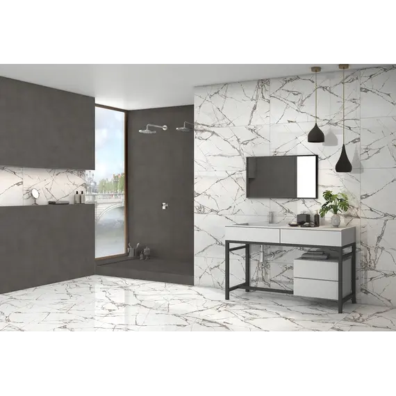 Плитка грес глаз. Stardust_GT Темно-серый 60*60/60*120