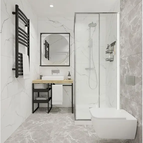 Плитка грес глаз. Marmo_GT Белый 60*60/60*120