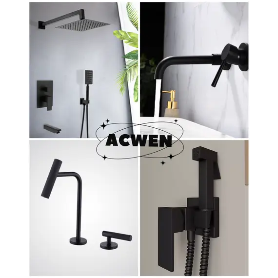 Душ гигиенический ACWEN 82216B черный матовый