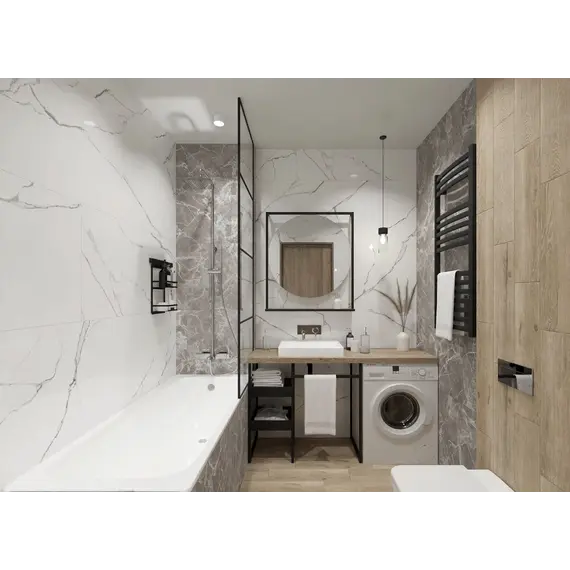 Плитка грес глаз. Marmo_GT Белый 60*60/60*120