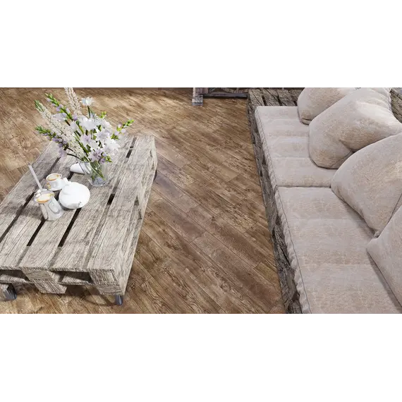 Плитка грес глаз. Оксфорд Коричневый  15*60