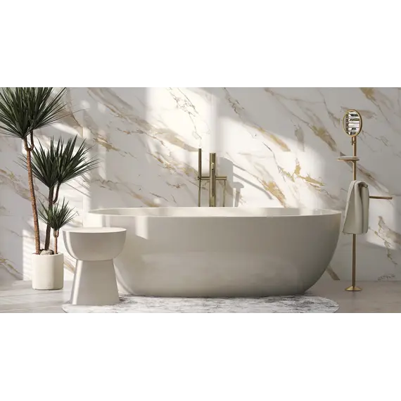 Плитка грес глаз. Calacatta Royal_GT Белый 60*60/60*120